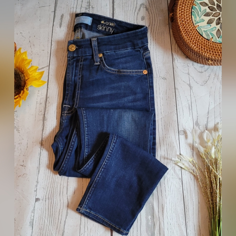 7 for All Mankind Womens B(air) The Ankle Skinny Jeans Sz 27